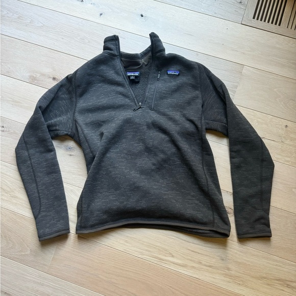 Patagonia Worn Wear M’s Better Sweater 1/4 Zip in Nickel (dark gray) size medium - Picture 2 of 5